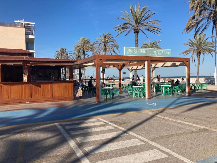 Coqueto Apartamento De Playa Con Piscina Y Terraza Valencia Buitenkant foto