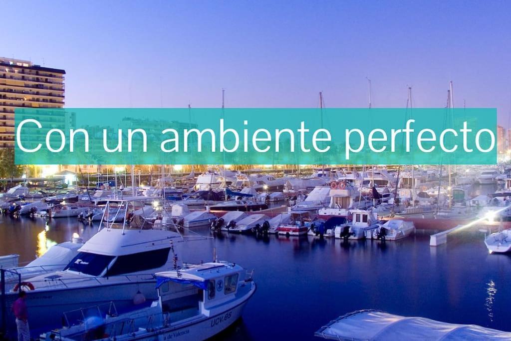 Coqueto Apartamento De Playa Con Piscina Y Terraza Valencia Buitenkant foto